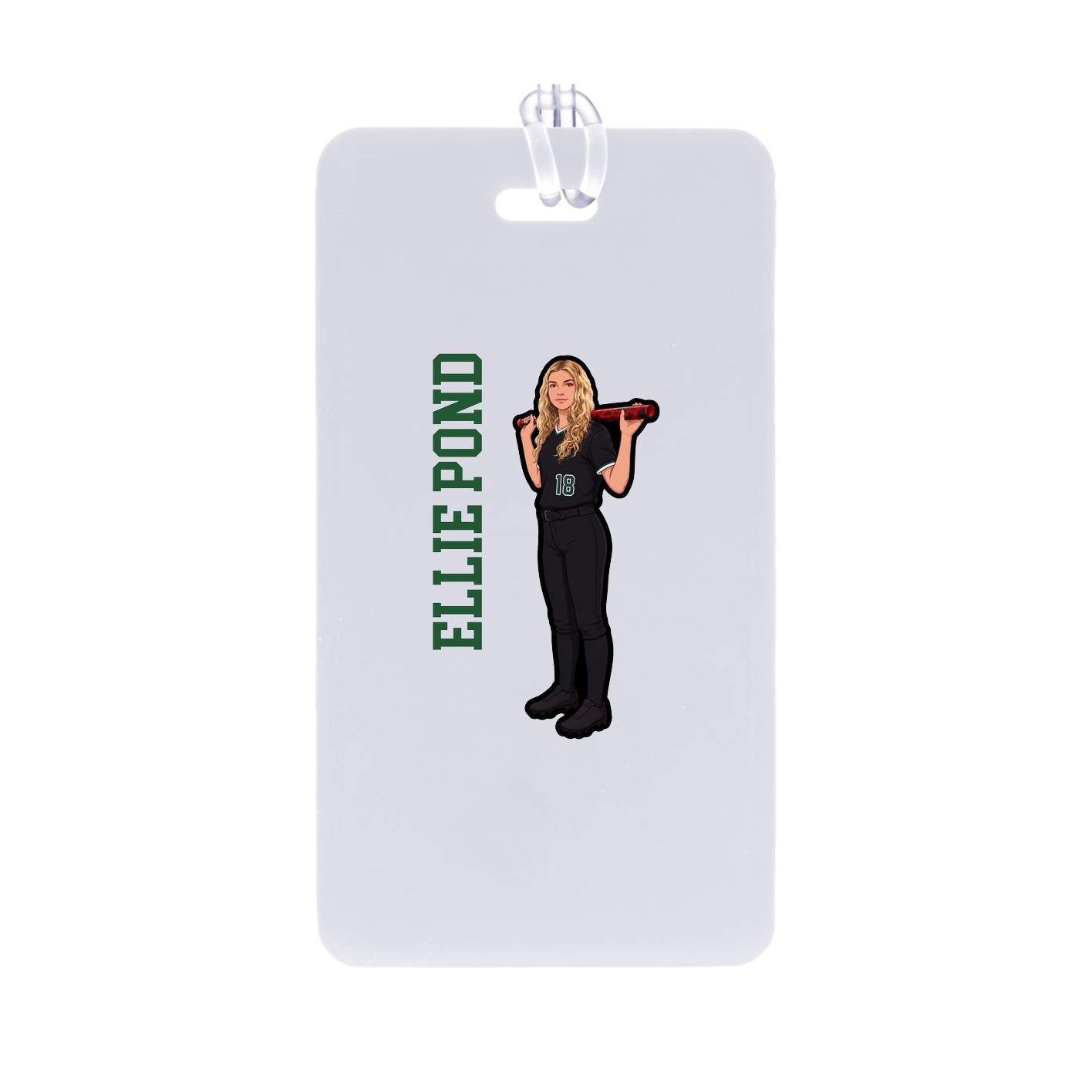 Bag Tag — Name Vertical in Classic