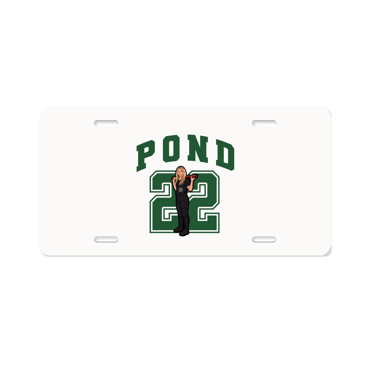License Plate — Number in Classic