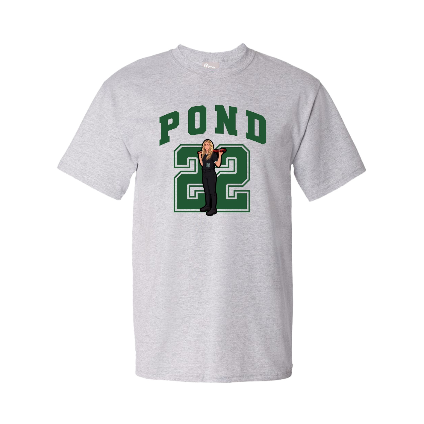 Youth Tee — Number in Grey