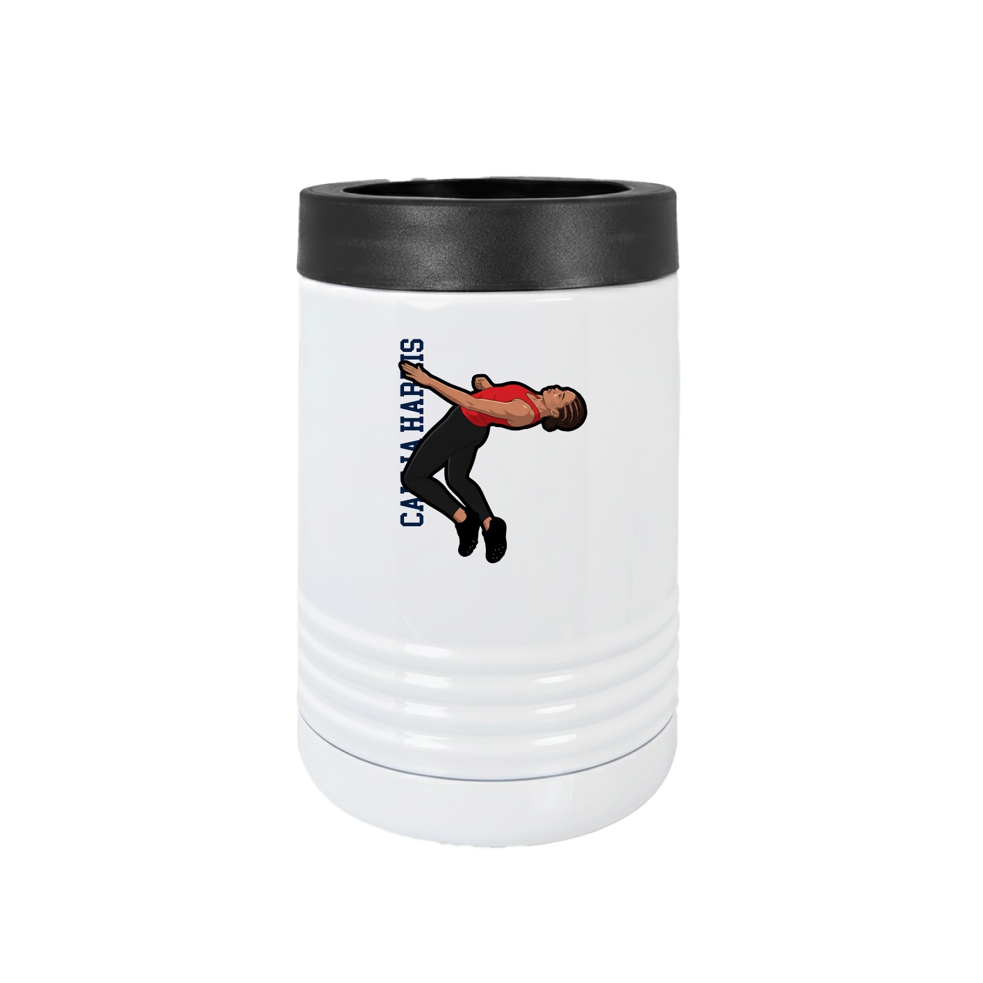 Beverage Holder — Name Vertical in White