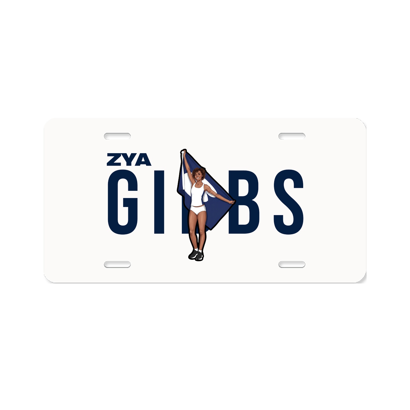 License Plate — Player Name in Classic