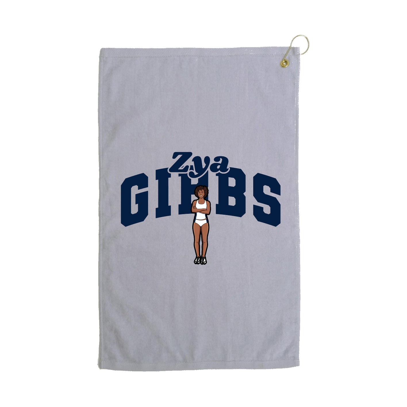 Golf Towel — Signature Arch in Grey