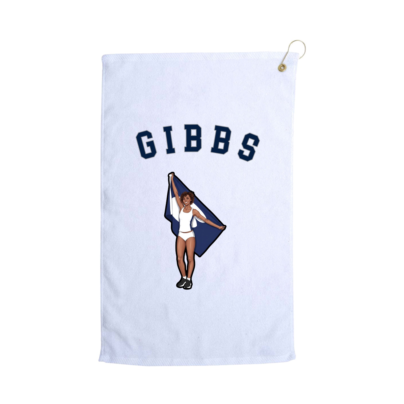 Golf Towel — Shirsey Arch in White