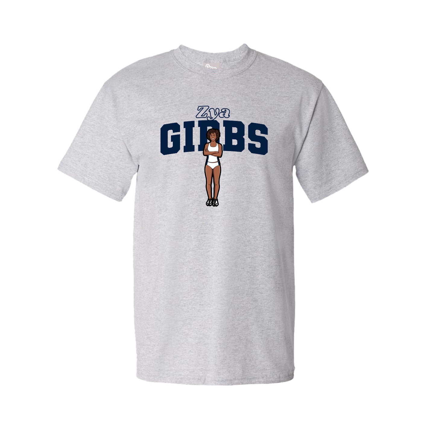 Youth Tee — Name Arch in Grey