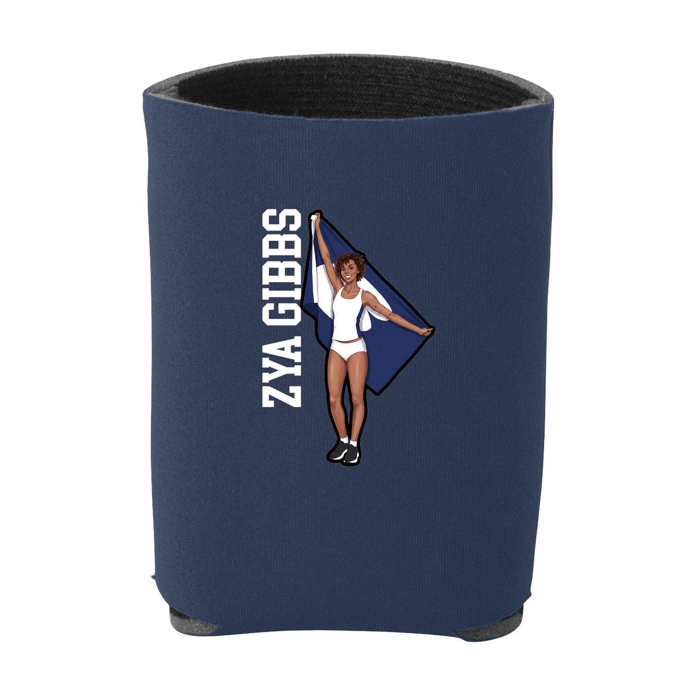 Can Holder — Name Vertical in Navy