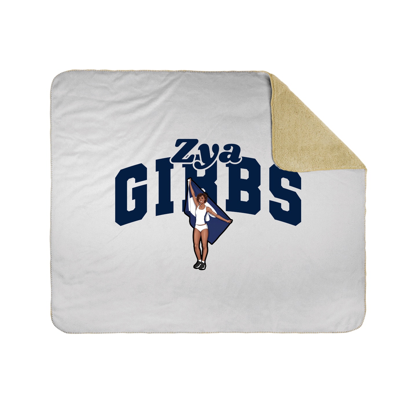 Throw Blanket — Signature Arch in White