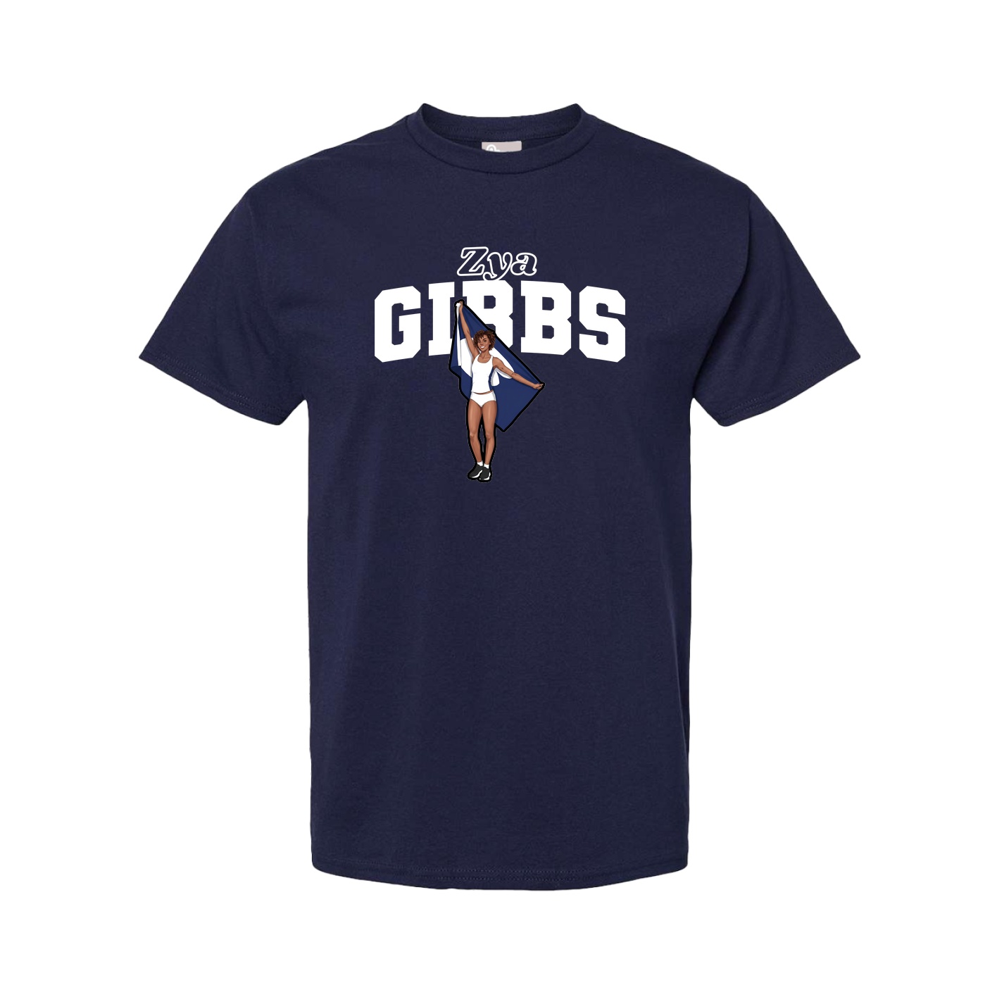 Youth Tee — Name Arch in Navy