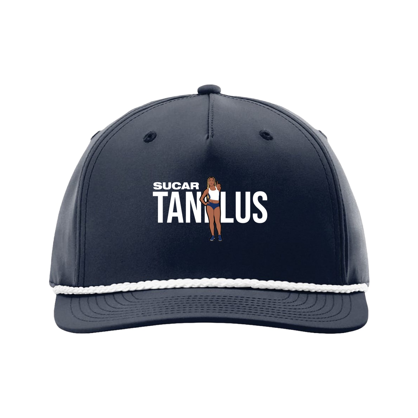 Five-Panel Classic Rope Cap — Player Name in Navy