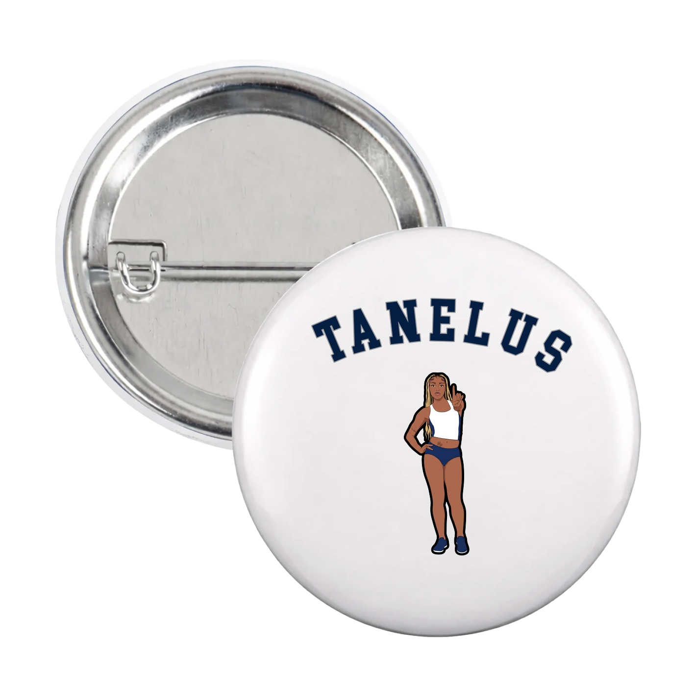 Game Day Button — Shirsey Arch in White