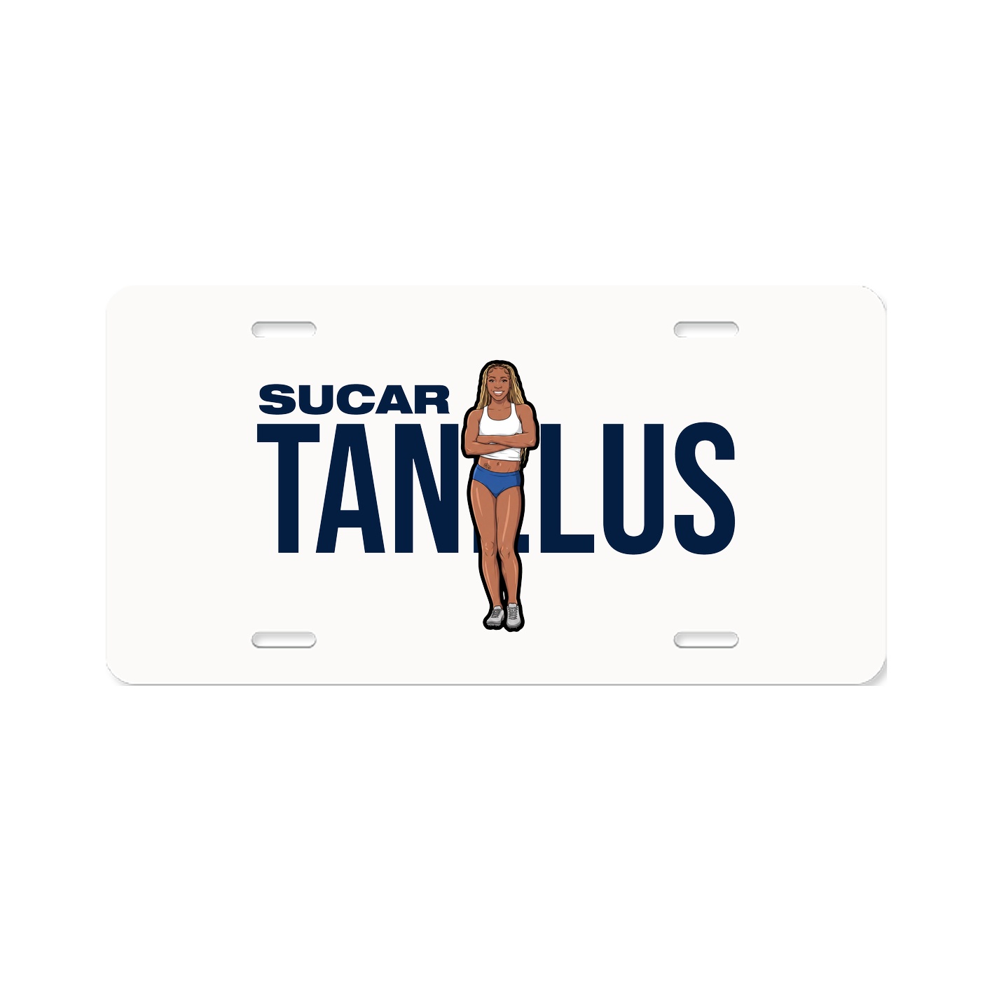 License Plate — Player Name in Classic