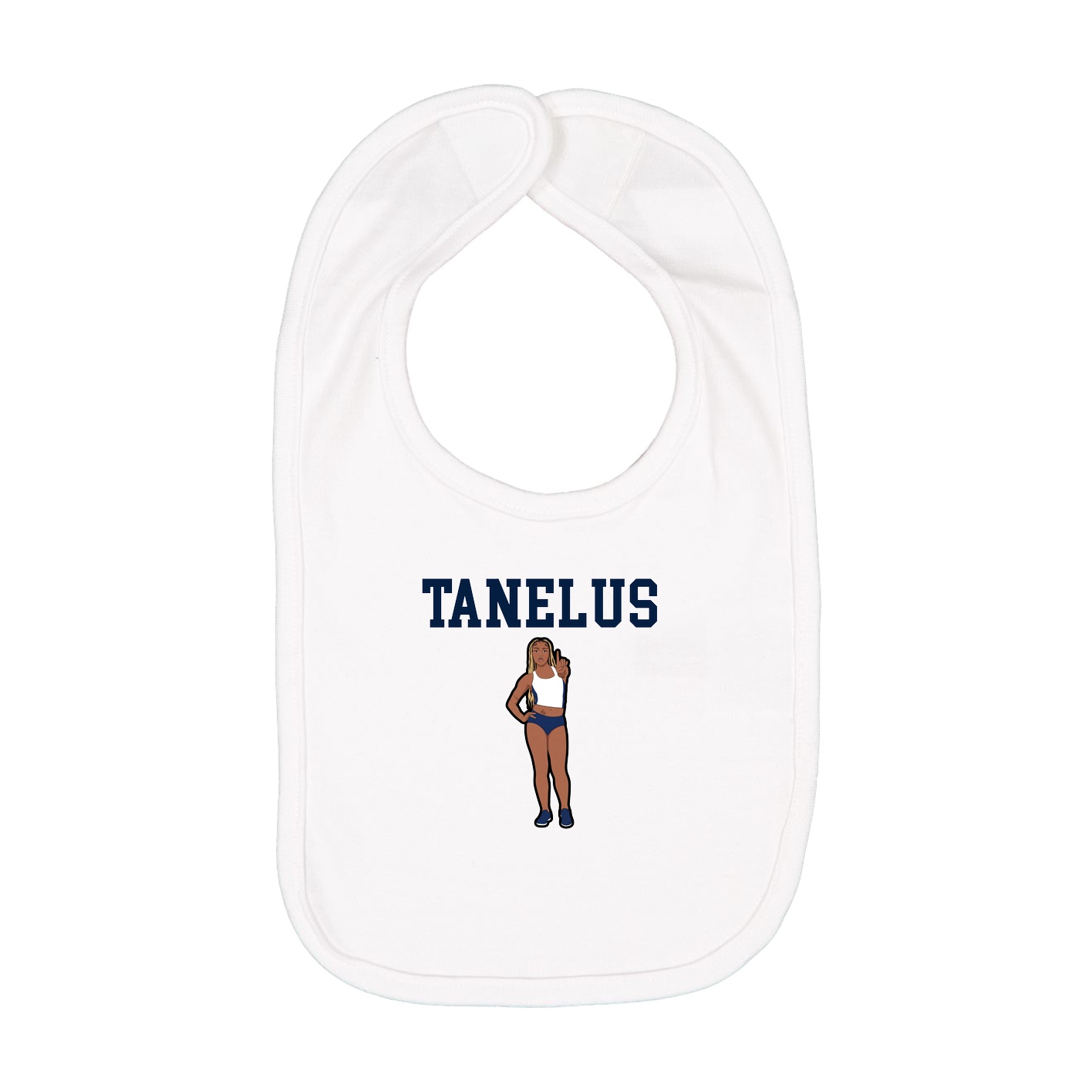 Infant Bib — Shirsey in White