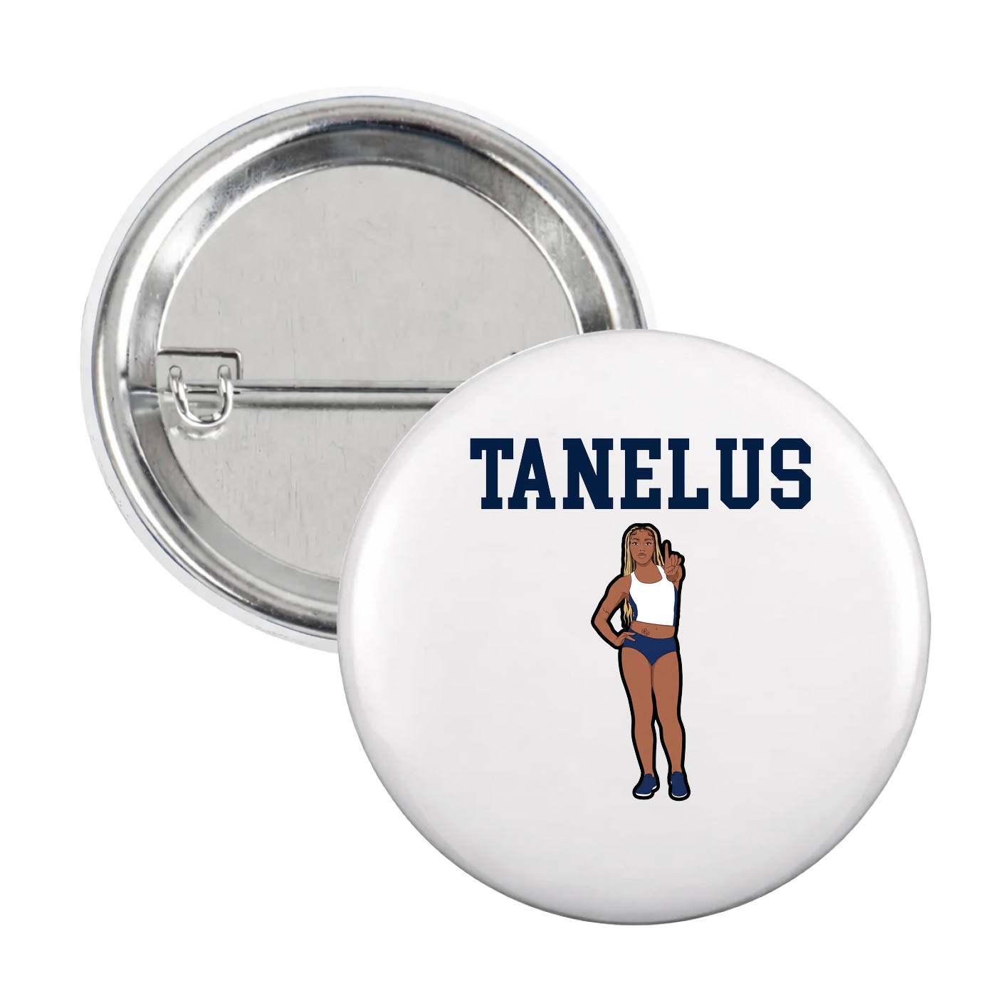 Game Day Button — Shirsey in White