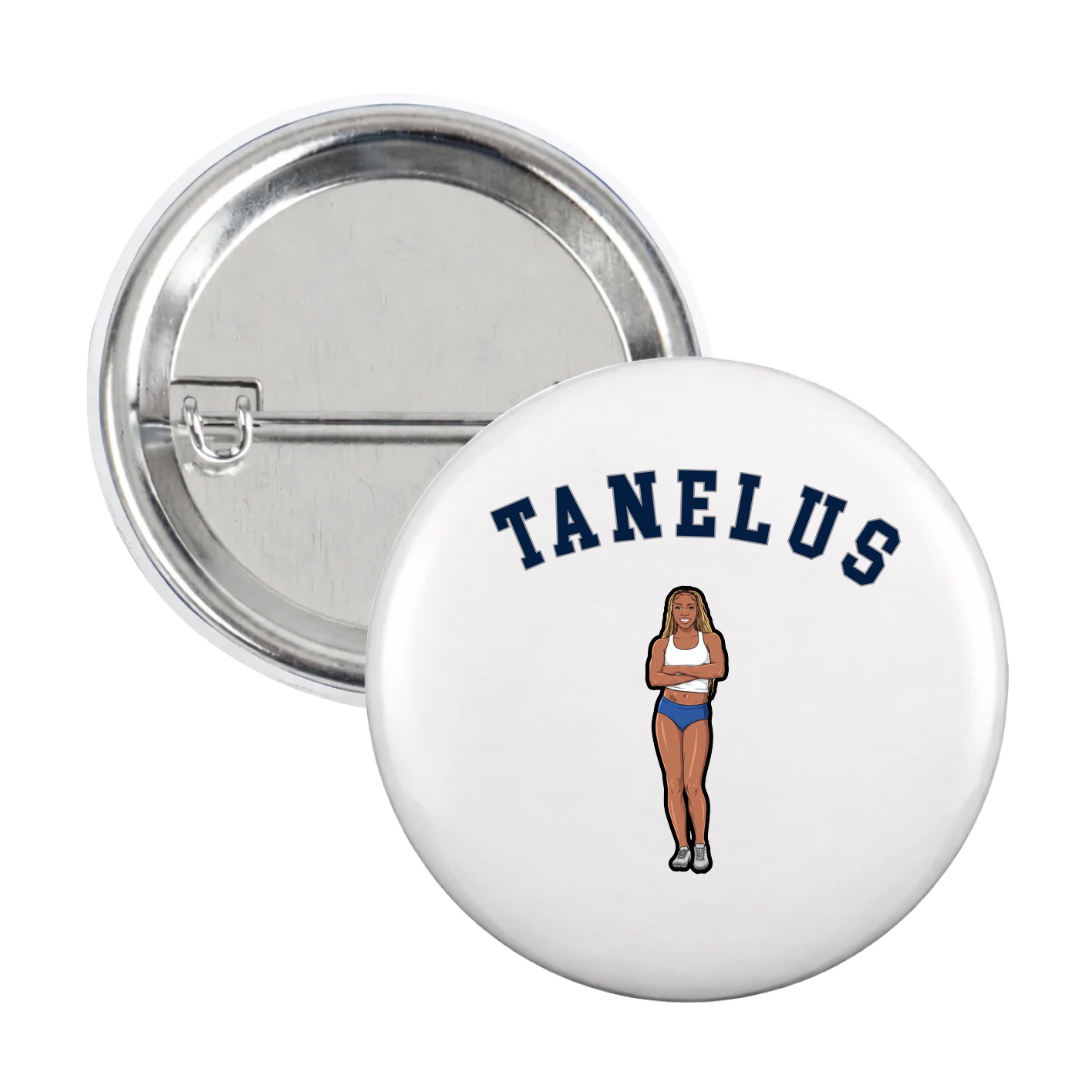 Game Day Button — Shirsey Arch in White