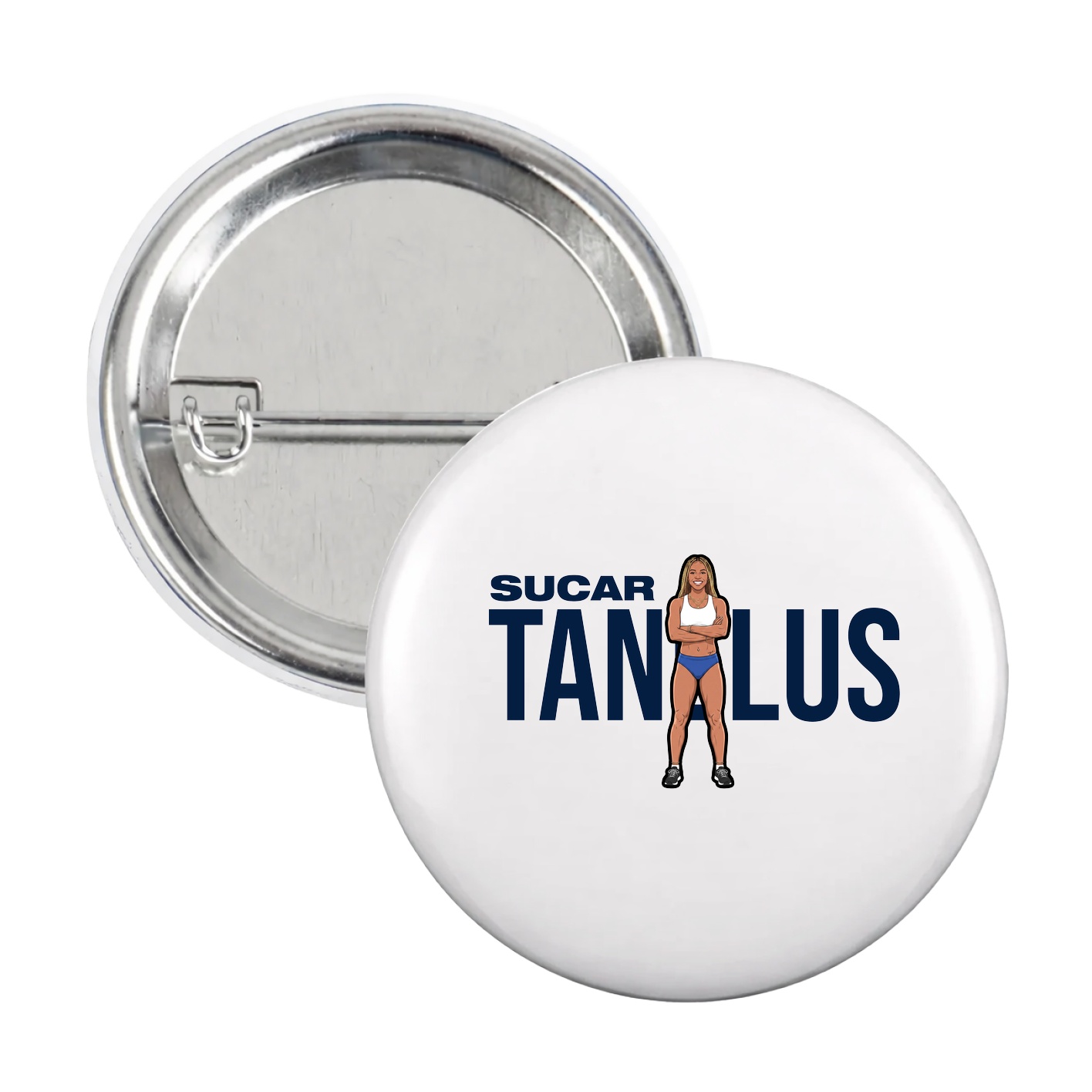 Game Day Button — Player Name in White