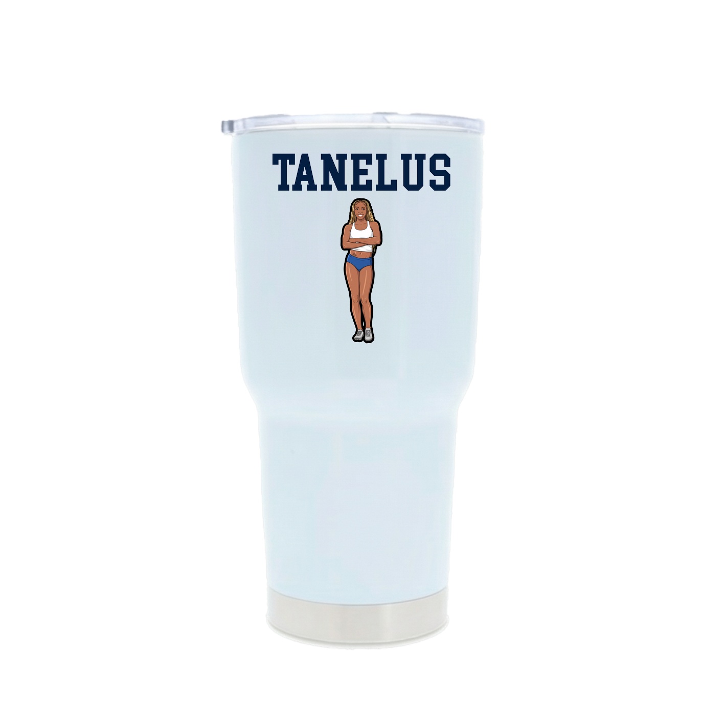 30oz Stainless Steel Tumbler — Shirsey in White