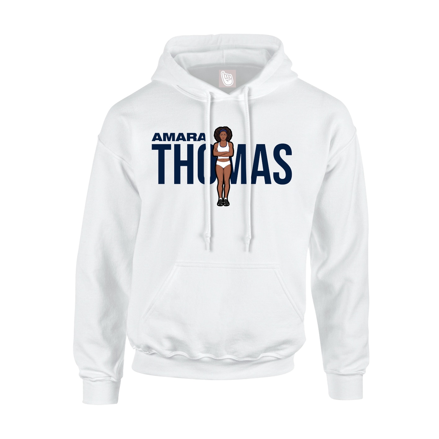 Hoodie — Player Name in White