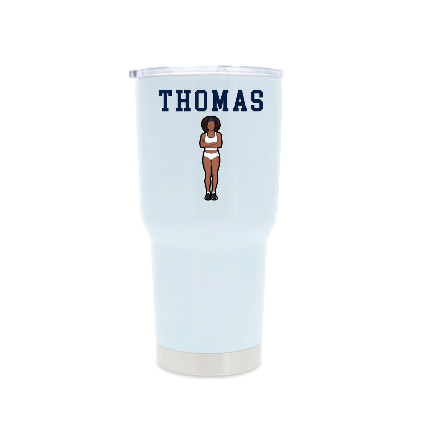 30oz Stainless Steel Tumbler — Shirsey in White