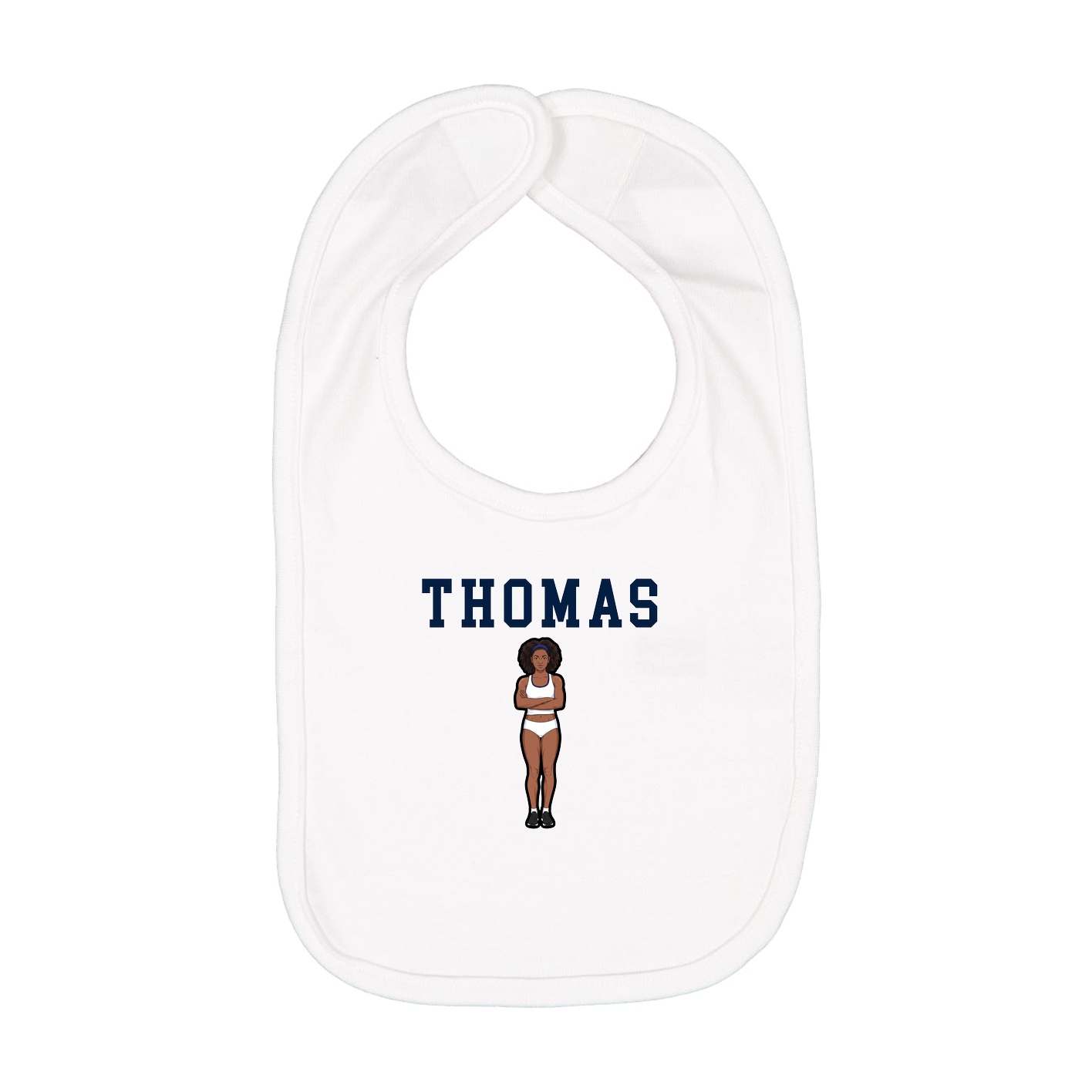 Infant Bib — Shirsey in White
