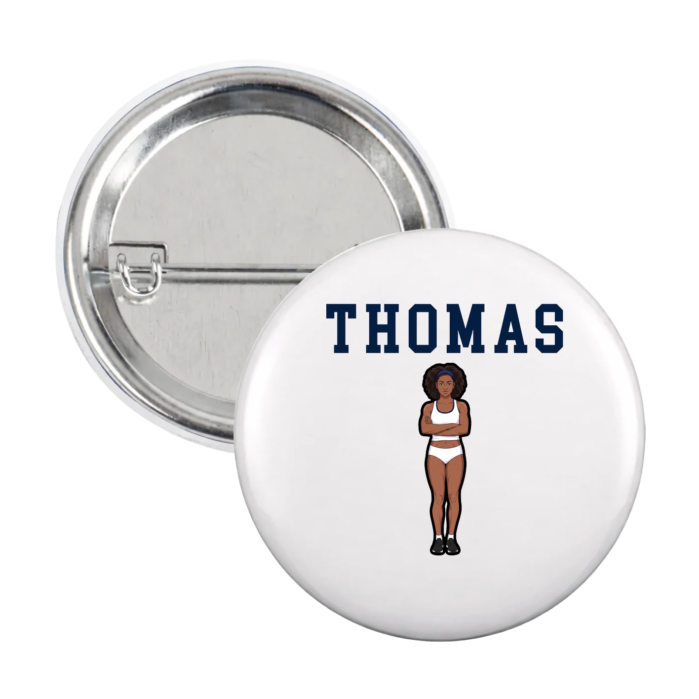 Game Day Button — Shirsey in White