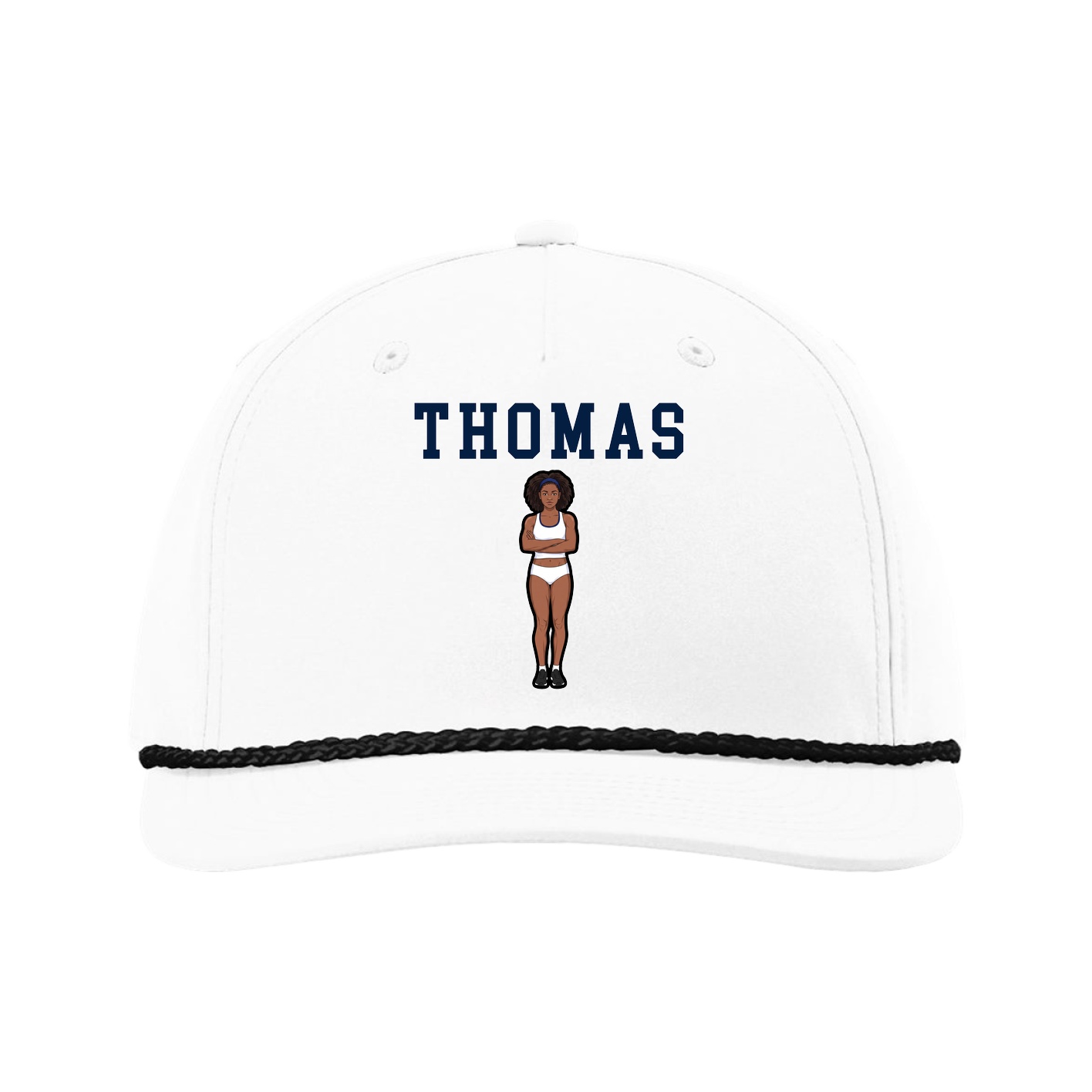 Five-Panel Classic Rope Cap — Shirsey in White
