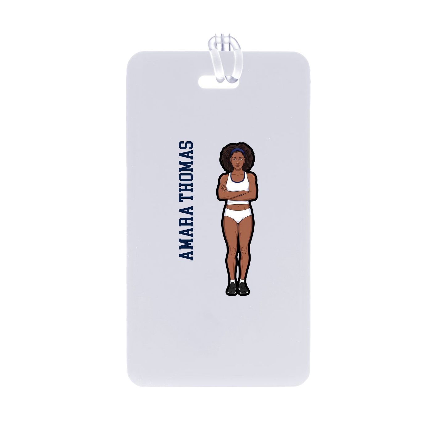 Bag Tag — Name Vertical in Classic