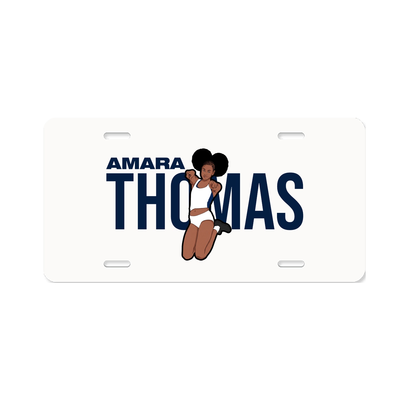 License Plate — Player Name in Classic