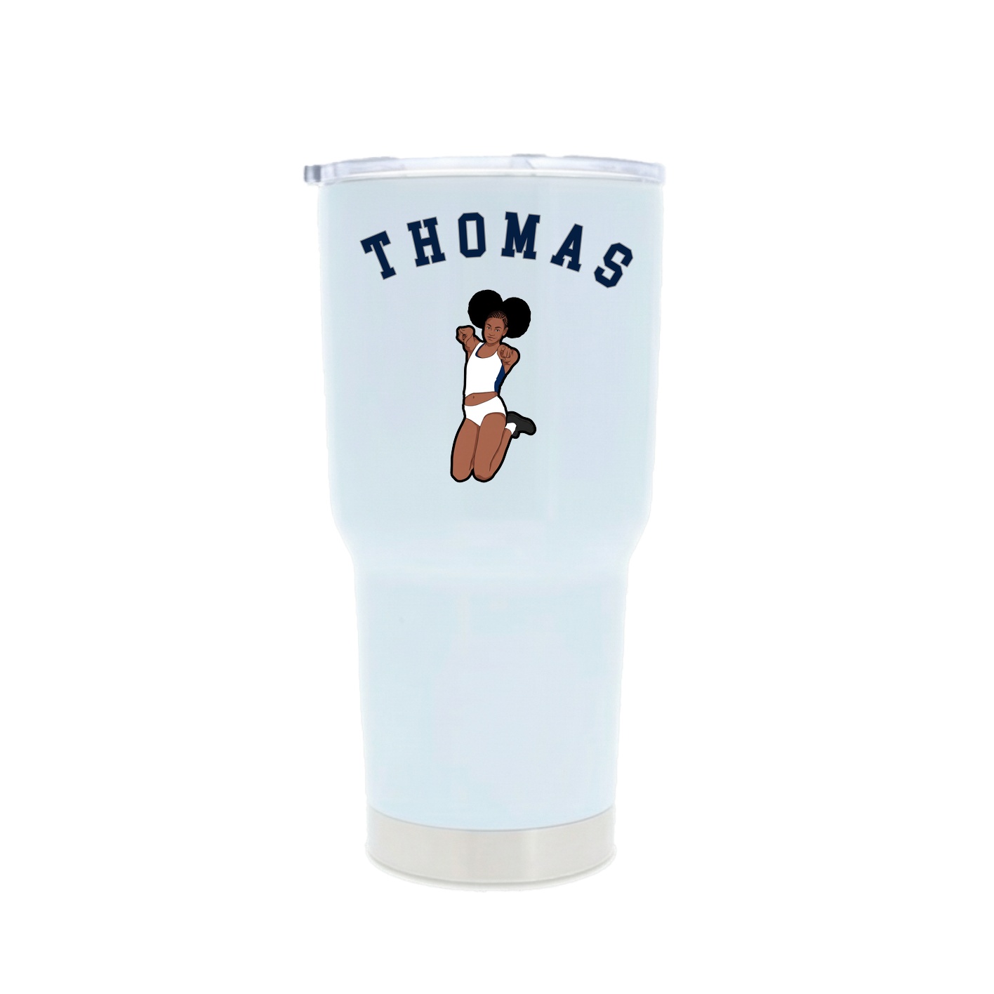 30oz Stainless Steel Tumbler — Shirsey Arch in White