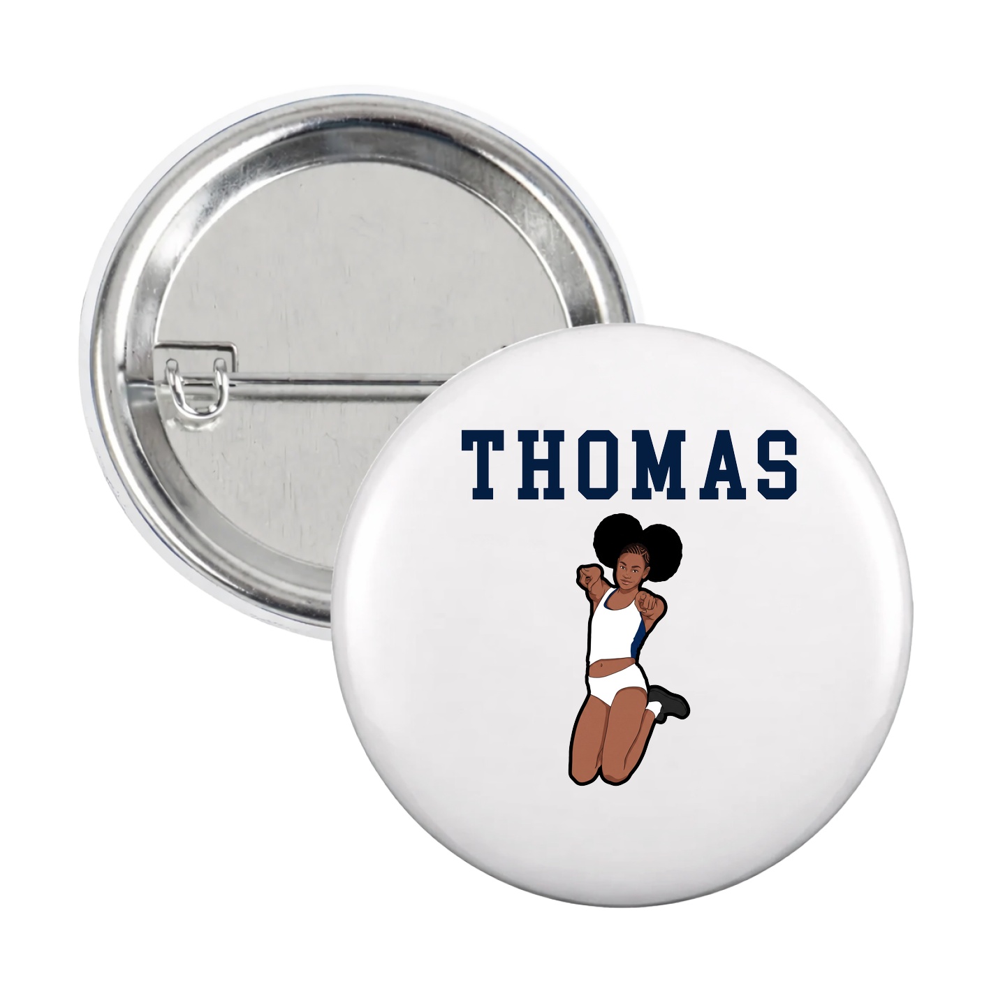 Game Day Button — Shirsey in White
