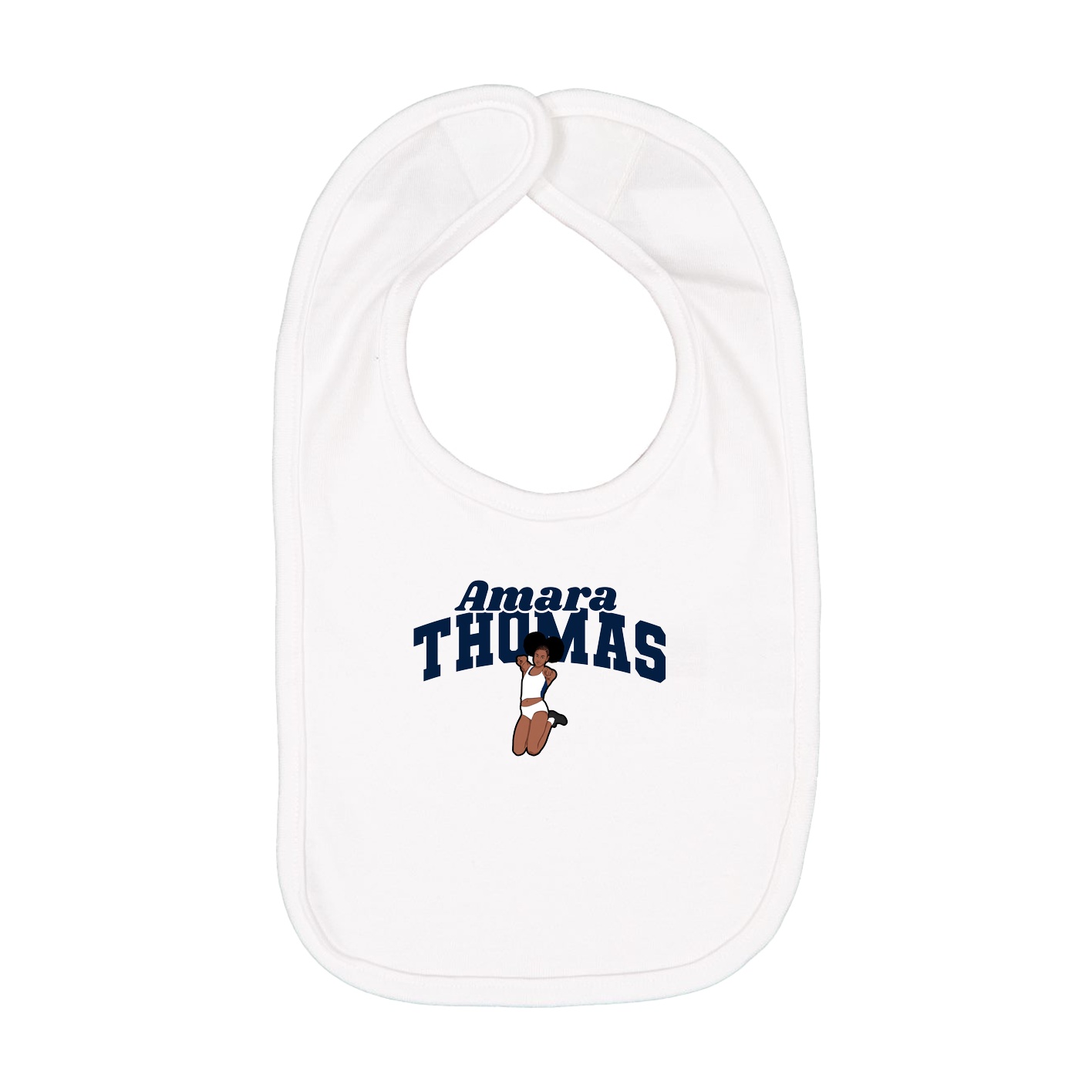 Infant Bib — Signature Arch in White