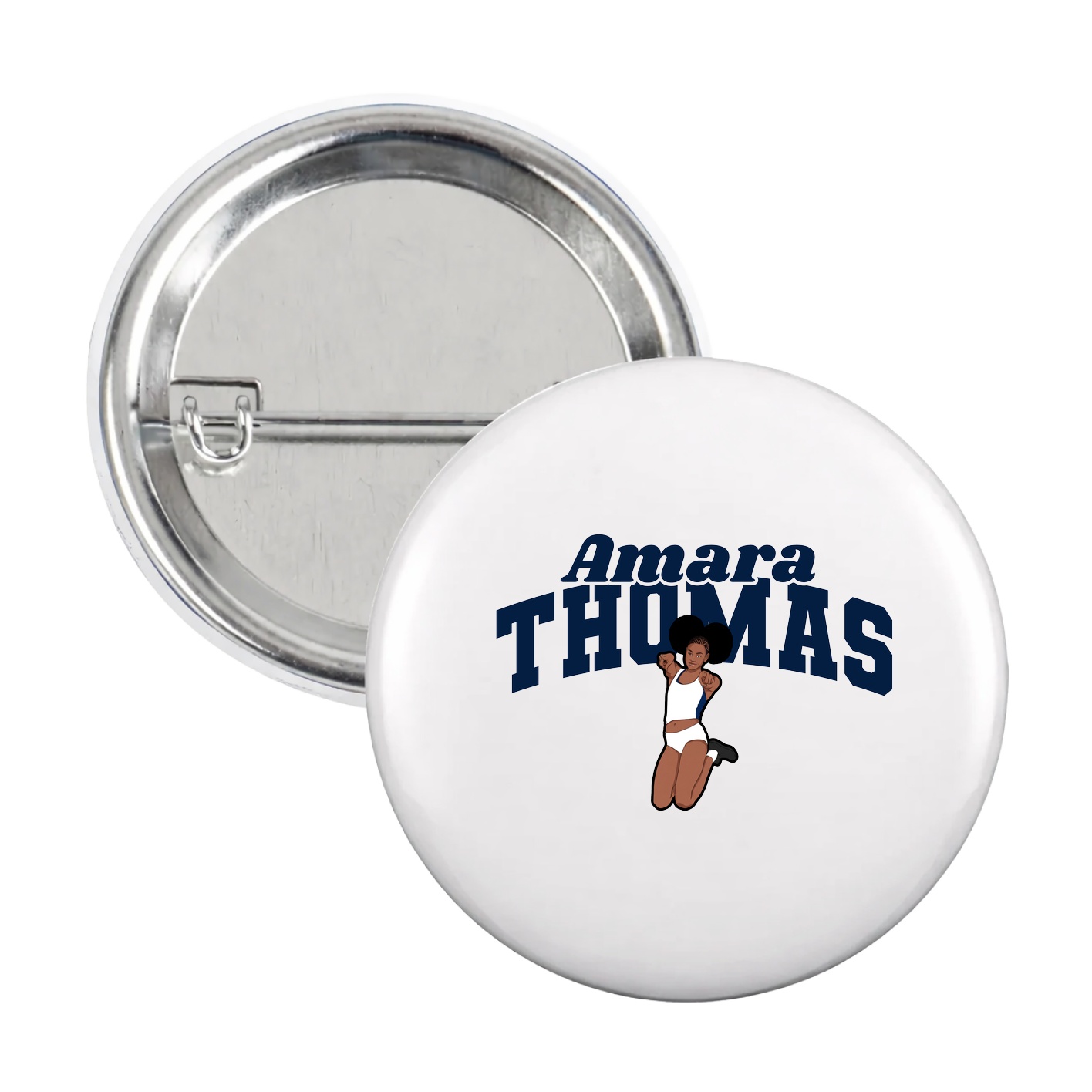 Game Day Button — Signature Arch in White