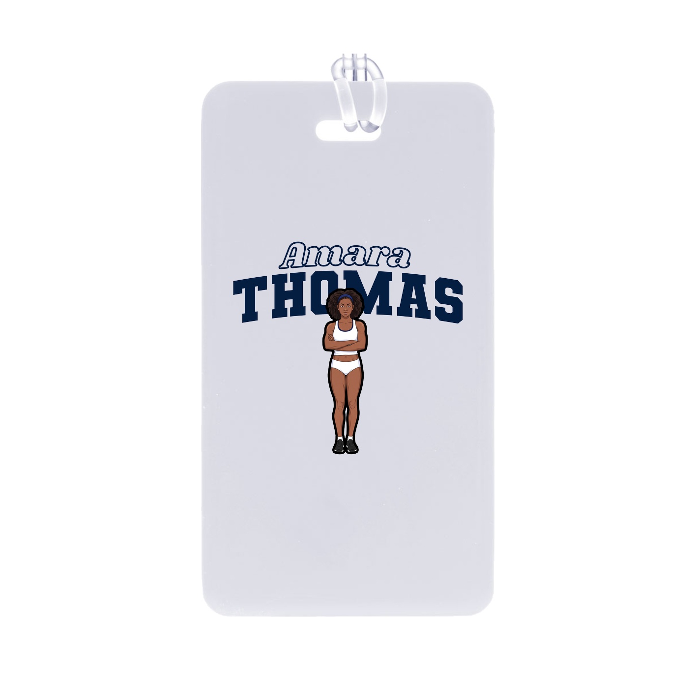 Bag Tag — Name Arch in Classic