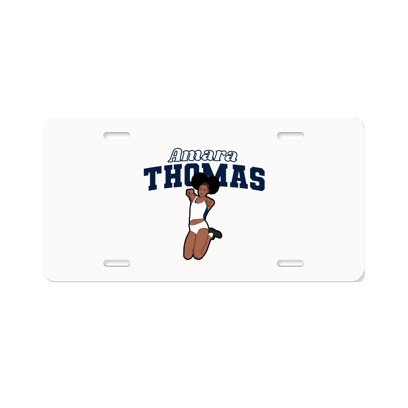 License Plate — Name Arch in Classic