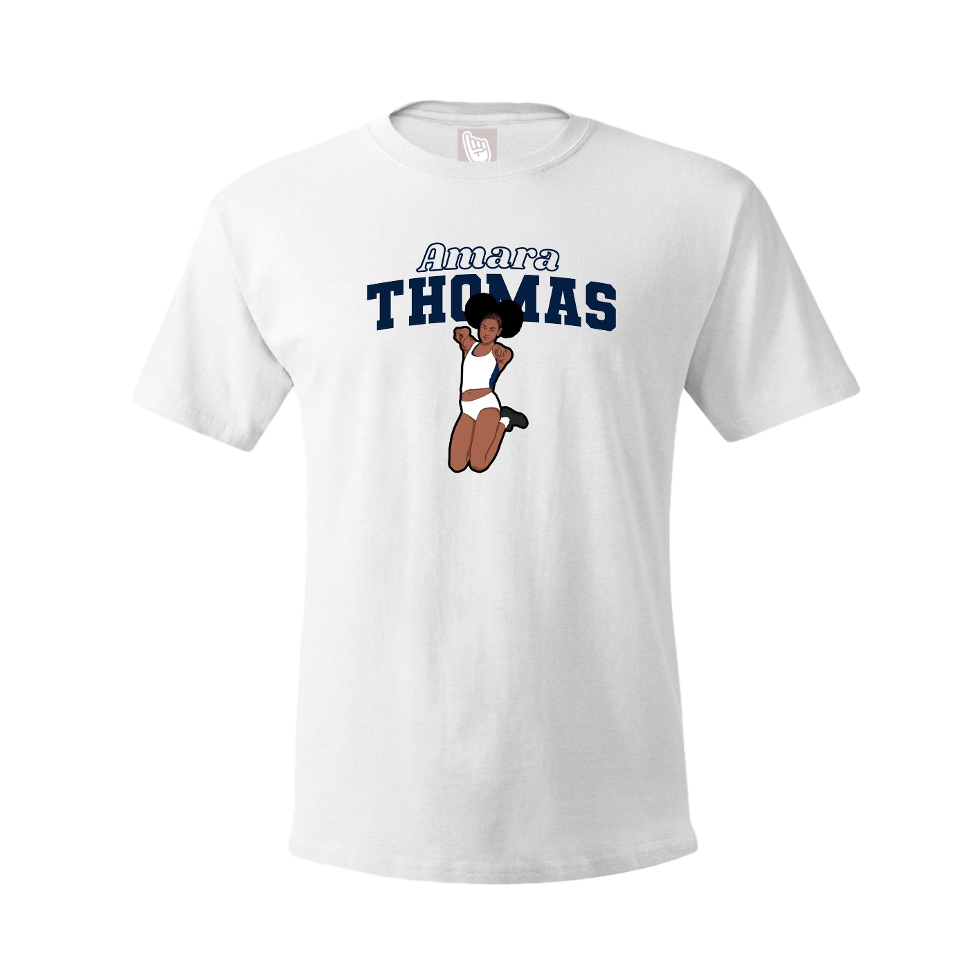 Tee — Name Arch in White