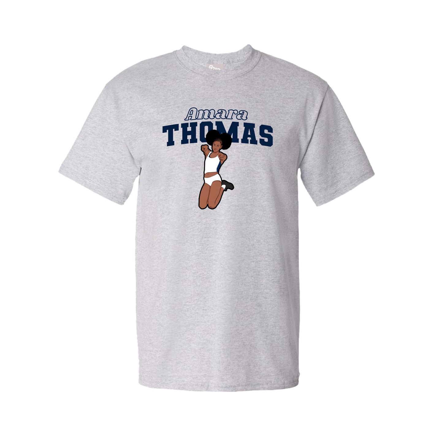 Youth Tee — Name Arch in Grey