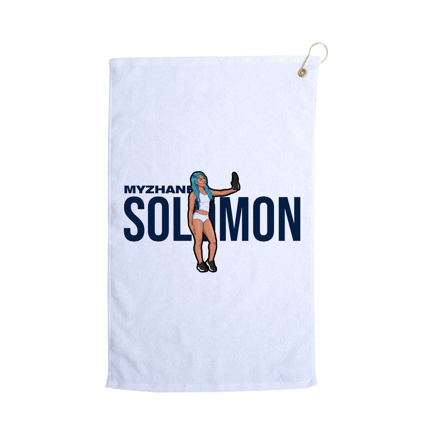 Golf Towel — Player Name in White