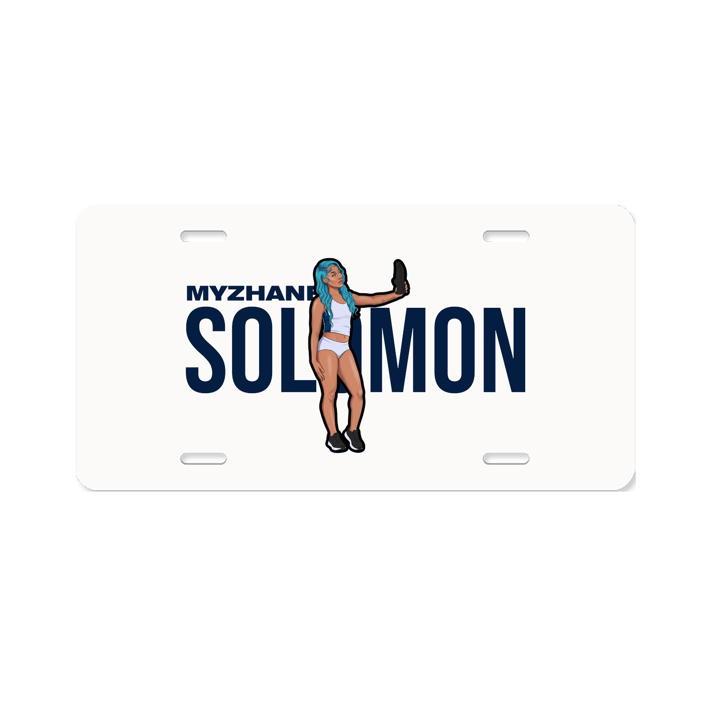License Plate — Player Name in Classic