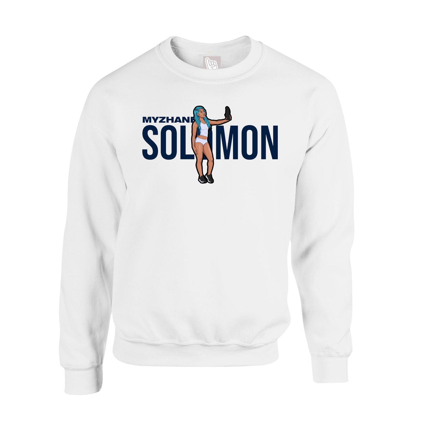Fleece Crew — Player Name in White