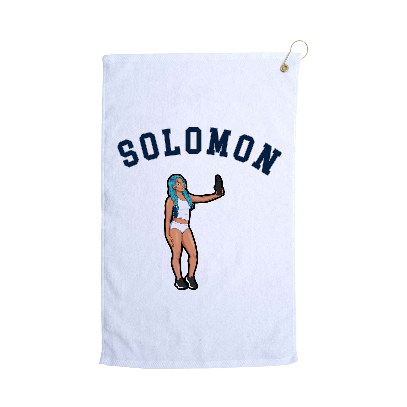 Golf Towel — Shirsey Arch in White