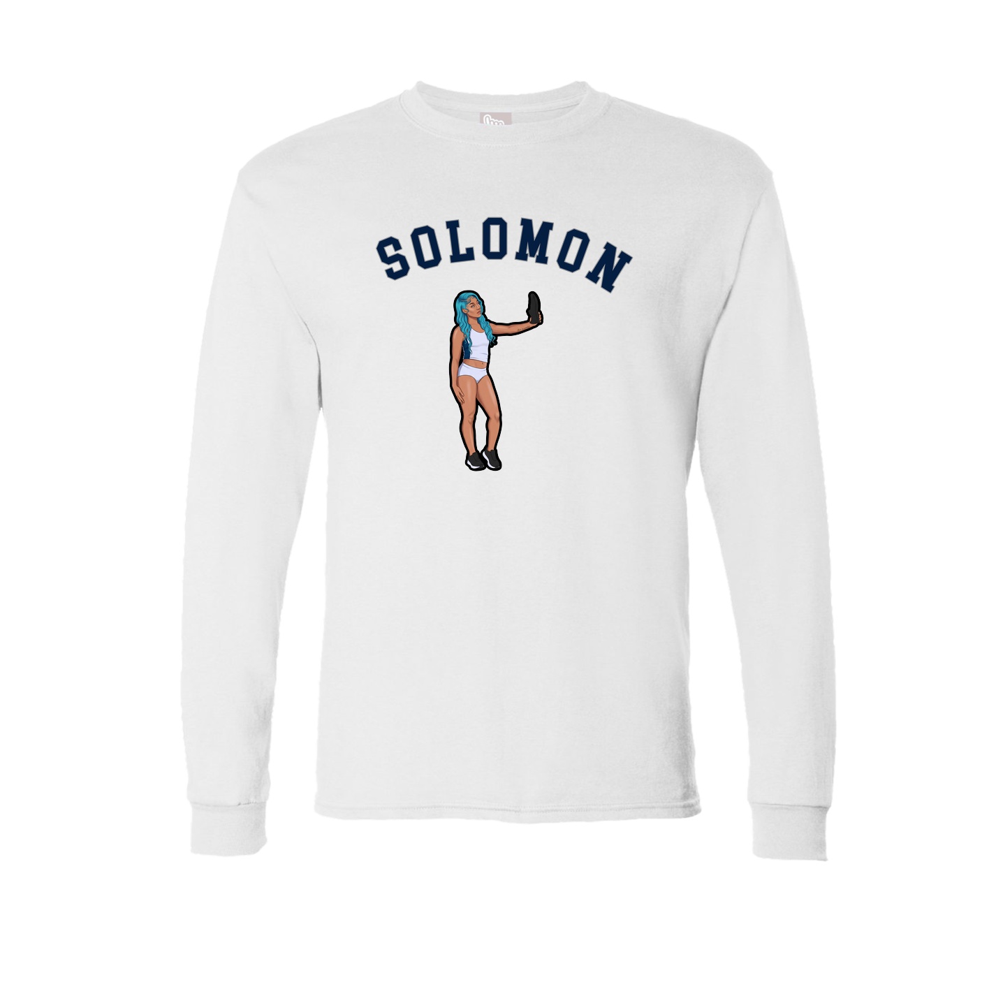 Long Sleeve Tee — Shirsey Arch in White