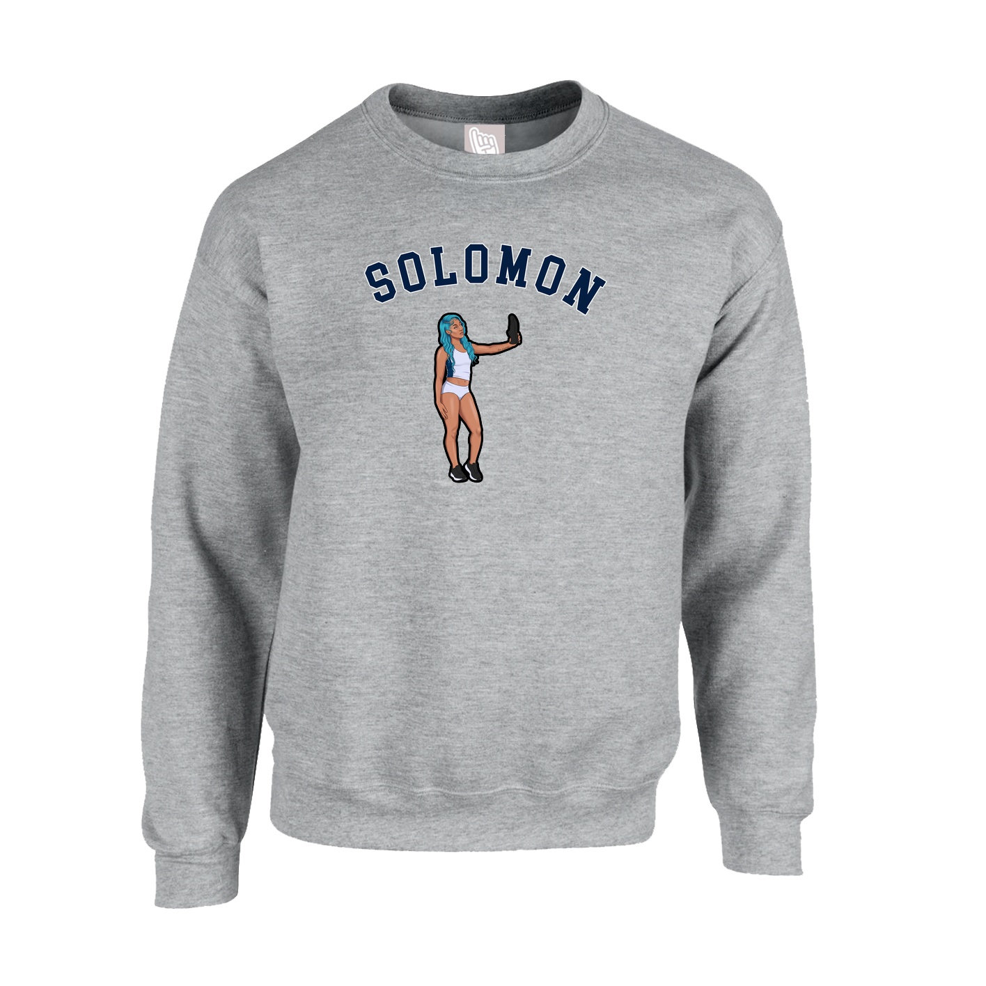 Fleece Crew — Shirsey Arch in Grey