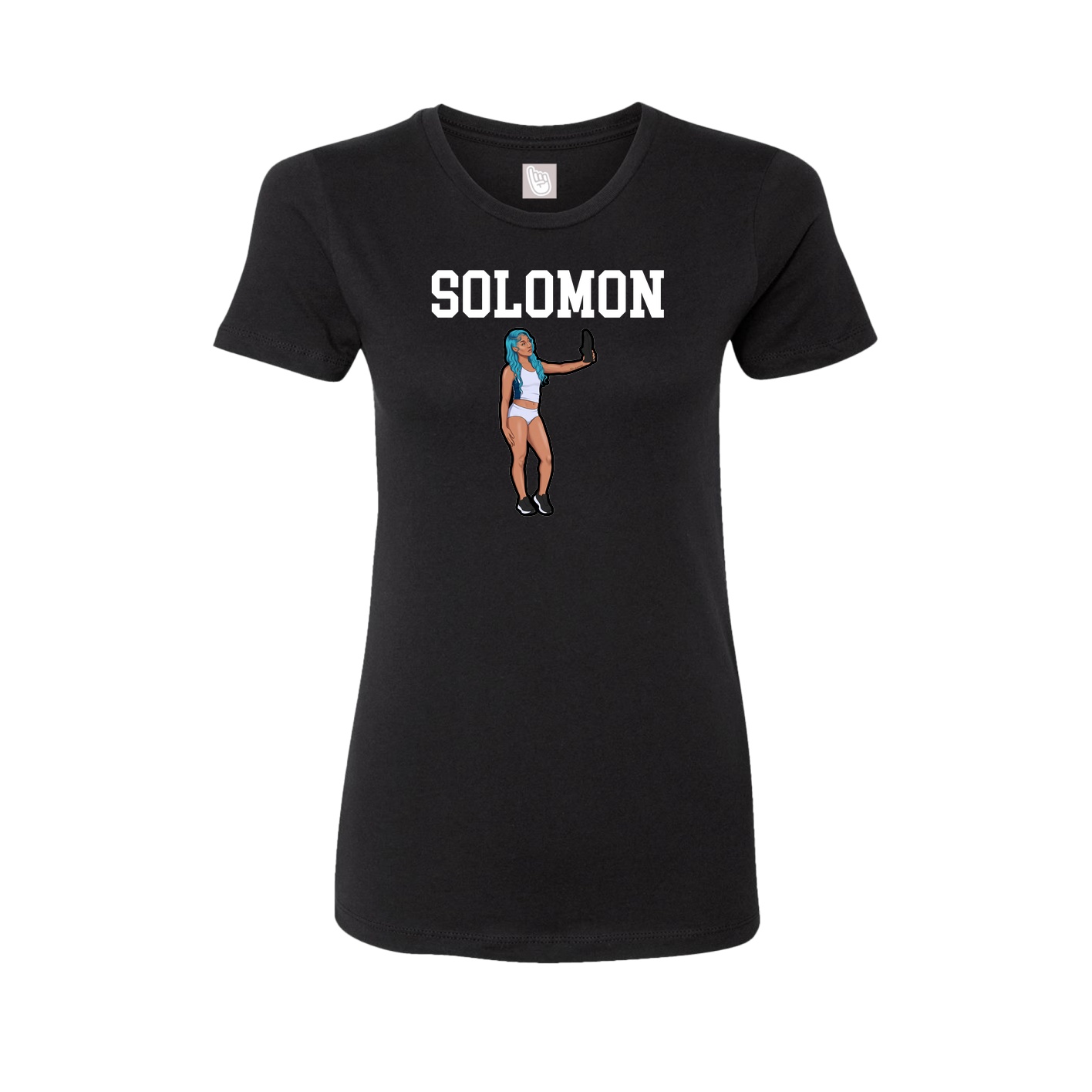 Fitted Women's Tee — Shirsey in Black