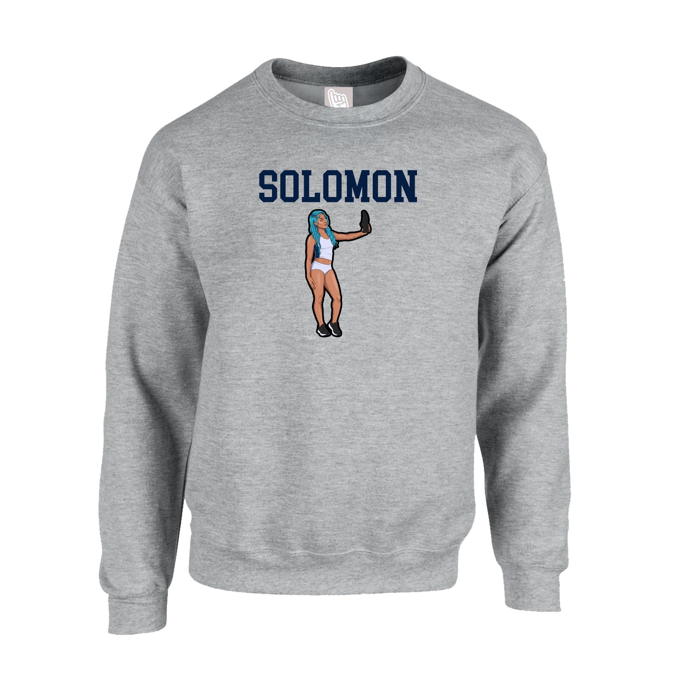 Fleece Crew — Shirsey in Grey