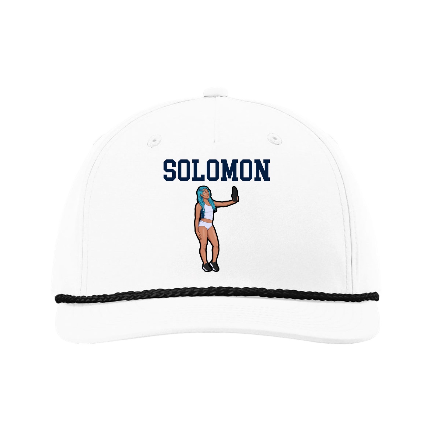 Five-Panel Classic Rope Cap — Shirsey in White