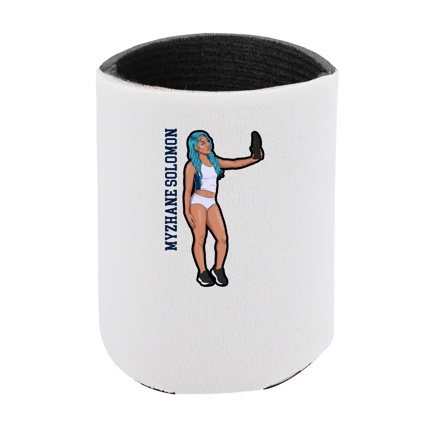 Can Holder — Name Vertical in White