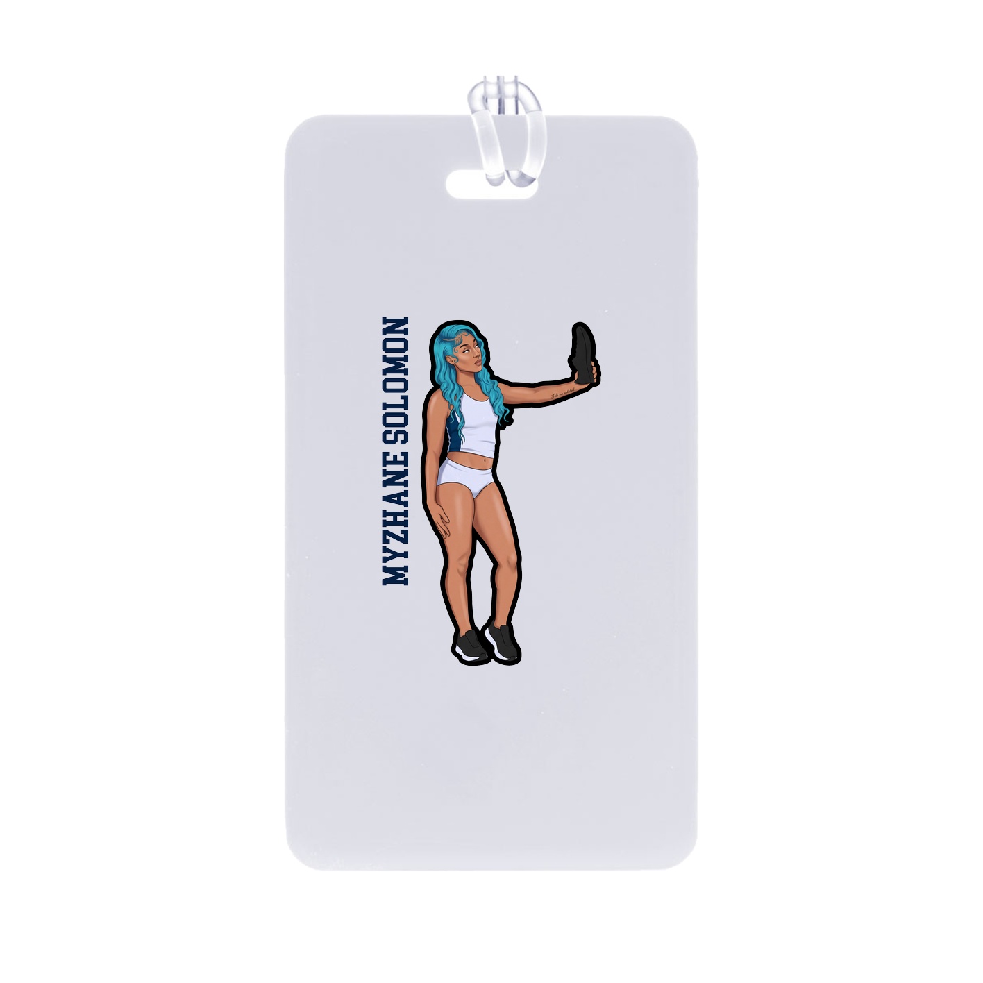 Bag Tag — Name Vertical in Classic