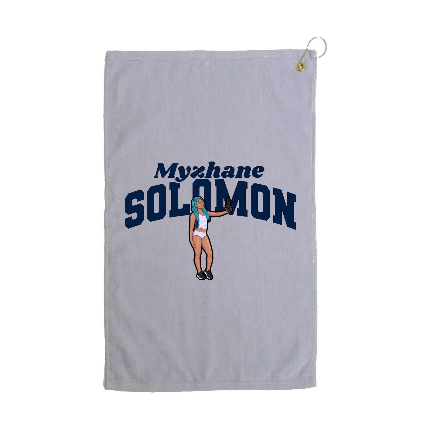 Golf Towel — Signature Arch in Grey