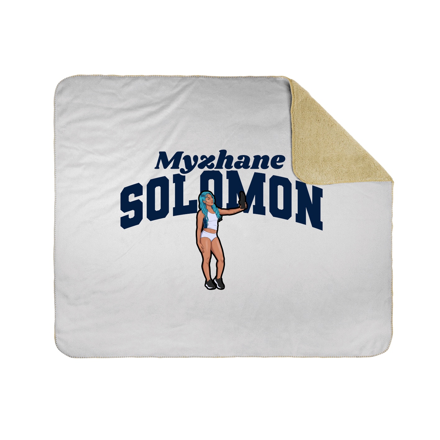Throw Blanket — Signature Arch in White