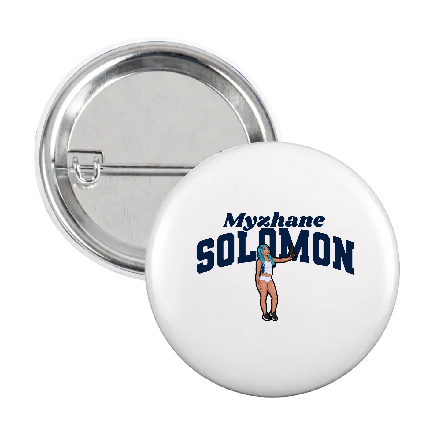Game Day Button — Signature Arch in White