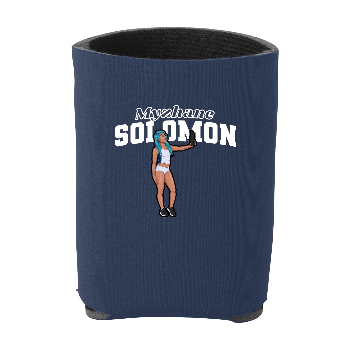 Can Holder — Name Arch in Navy