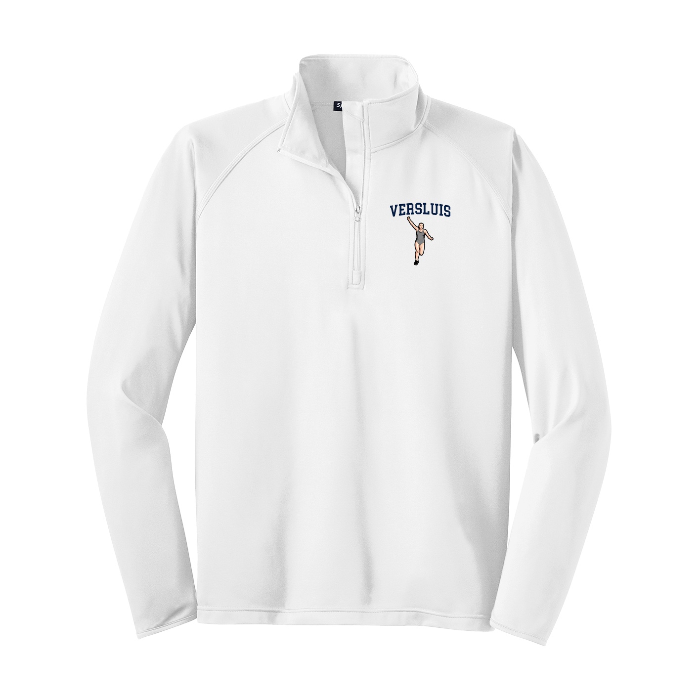 Q-Zip Pullover — Shirsey in White